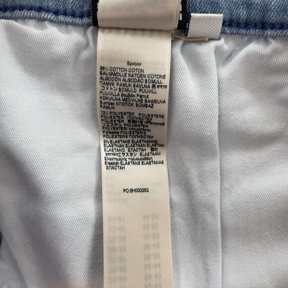 7 for All Mankind Austyn Relaxed Jeans Men's 34 Bay Blue Denim Straight Stretch - Picture 6 of 12